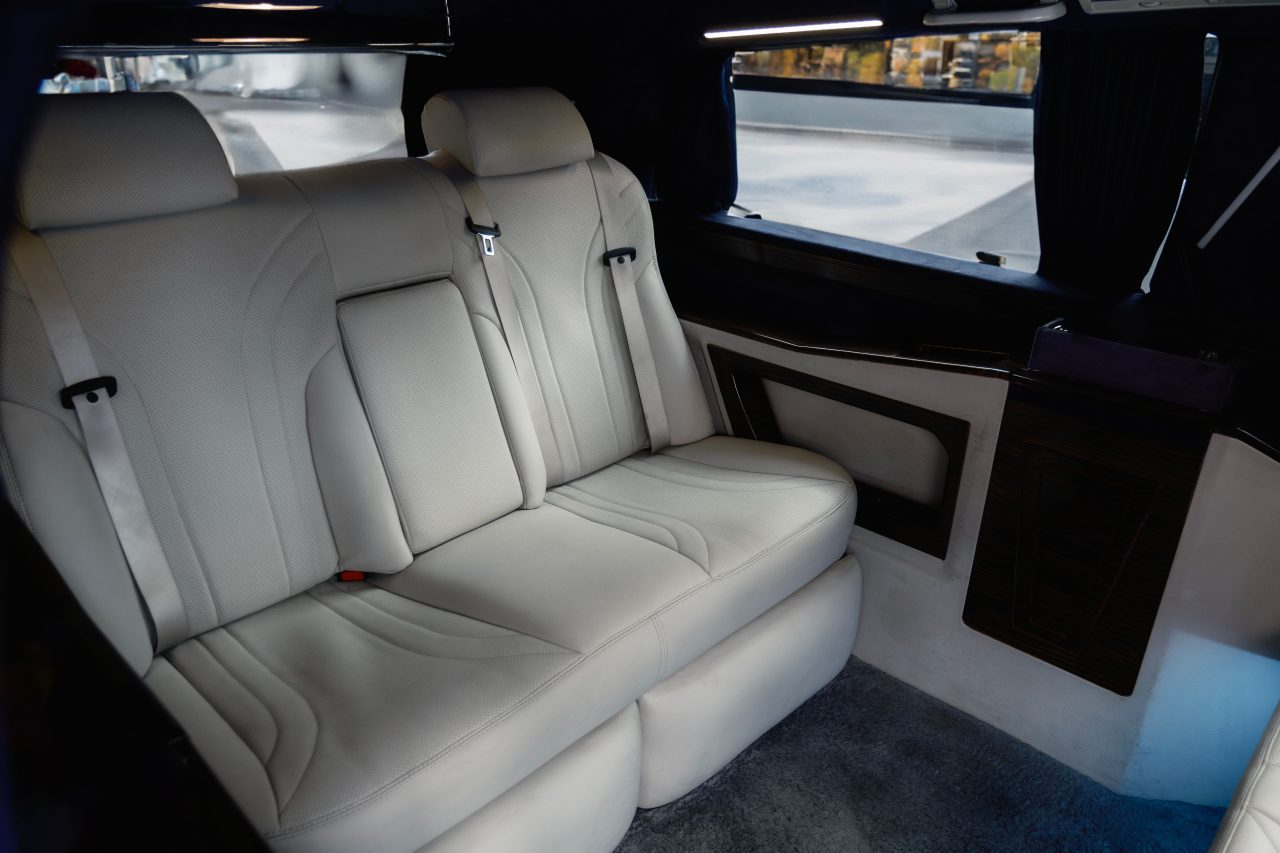 Chauffeur-driven Mercedes EQV electric MPV in London — Luxelimo group travel